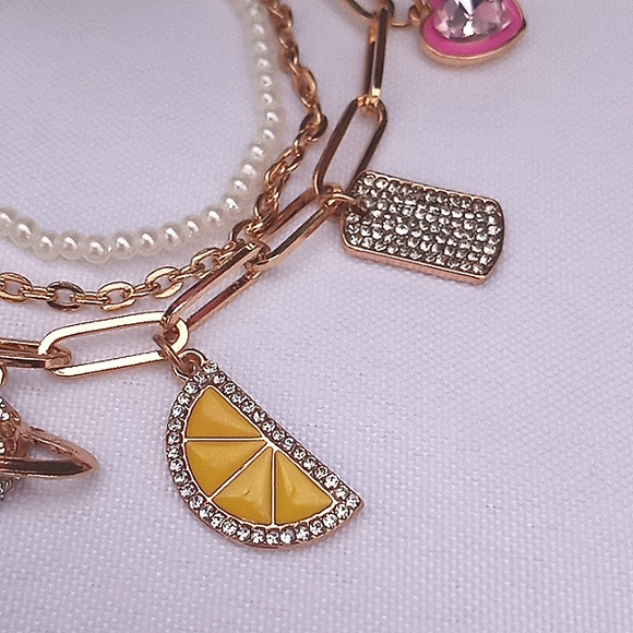 Multi Strand Charm Bracelet - Picture 3 of 7